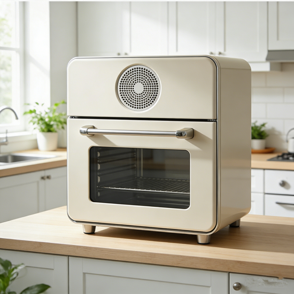 Smart Multi-Functional Electric Oven with 360° Hot Air Circulation, Precise Temperature Control, Steam Cooking & Easy-Clean Liner, All-in-One Solution for Healthy Home Baking & Grilling, Beginner-Friendly.🍳