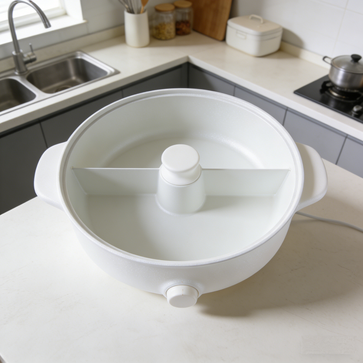 Multi-Purpose Household Electric Hot Pot – Non-Stick Inner Pot, Adjustable Temperature, Fast Heating for Hot Pot, Soup, Stew & Family Meals.🥑